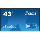 IIyama PROLITE LE4341S-B2 Pannello piatto per segnaletica digitale 108 cm (42.5") LCD 350 cd/m² Full HD Nero 18/7