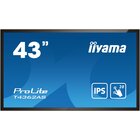 IIyama T4362AS-B1 visualizzatore di messaggi Pannello piatto interattivo 42.5" IPS 500 cd/m² 4K Ultra HD Nero Touch screen Processore integrato Android 8.0 24/7