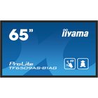 IIyama TF6539AS-B1AG visualizzatore di messaggi Pannello piatto per segnaletica digitale 163,8 cm (64.5") LED 500 cd/m² 4K Ultra HD Nero Touch screen Processore integrato Android 24/7