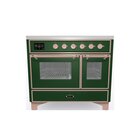 Ilve Majestic 100 Cucina freestanding Elettrico Piano cottura a induzione Verde A+