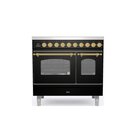 Ilve PDI096NE3/BKG cucina Cucina freestanding Elettrico Piano cottura a induzione Nero A+