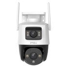 Imou Crusier DUAL 6MP (3MP+3MP) Telecamera Wi-Fi Esterno Doppio Obiettivo, 360°PTZ Videocamera Sorveglianza Esterno con Visione Notturna a Colori, Rilevamento Umano/Veicoli, IP66, Tracciamento Intelligente, 2,4ghz