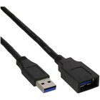 InLine 35610 cavo USB 1 m USB 3.2 Gen 1 (3.1 Gen 1) USB A Nero