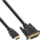 InLine Cavo HDMI M a DVI 18+1 M, dorato, nero, 0,5m