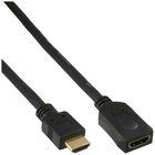 InLine HDMI M-F 1m cavo HDMI HDMI tipo A (Standard) Nero