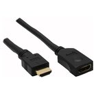 InLine HDMI M-F 3m cavo HDMI HDMI tipo A (Standard) Nero