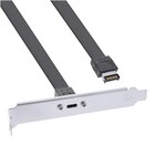 InLine Staffa PCI da USB Type-C a USB 3.1 pannello frontale Key-A interno, 0,5m