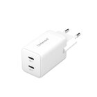 Intenso POWER ADAPTER 2XUSB-C GAN/7804012 Universale Bianco AC Ricarica rapida Interno