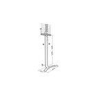 ITB Erard STANDiT 600 190,5 cm (75") Supporto fisso da pavimento a pannello piatto Nero, Bianco