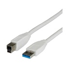 ITB Nilox 3.0m USB 3.0 A - USB 3.0 B M/M cavo USB 3 m 3.2 Gen 1 (3.1 Gen 1) USB A USB B Grigio