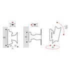 ITB Supporto a parete Inclinabile Medio formato max 30Kg