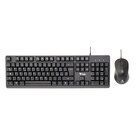 iTek Tastiera + Mouse iTek DEC C01 - USB- Mouse ottico 3600DPI- Tastiera membrana 105 tasti- cavo 1.5m