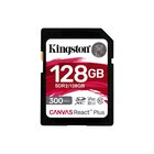 Kingston Canvas React Plus 128GB GB V90 SD UHS-II Classe 10 300 MB/s in lettura 260MB/s in scrittura