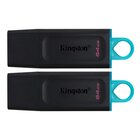 Kingston Exodia USB 64 GB USB A 3.2 Gen 1 (3.1 Gen 1) Nero - Confezione da 2 unità