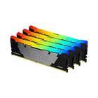 Kingston FURY 64GB 3200MT/s DDR4 CL16 DIMM (Kit da 4) 1Gx8 Renegade RGB