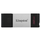 Kingston Technology DataTraveler 80 USB 32 GB USB C 3.2 Gen 1 Nero, Argento