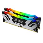 Kingston Technology FURY 48GB 8000MT/s DDR5 CL38 DIMM (Kit da 2) Renegade RGB Silver