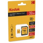 Kodak 32GB MicroSDHC 85/MBs Classe 10 U1 580X con adattatore