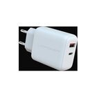 LC-Power LC-GAN-45 Caricabatterie per dispositivi mobili Universale Bianco AC Ricarica rapida Interno