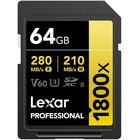 Lexar 64GB PRO 1800X SDXC UHS-II V60 - Bulk Scatola anonima