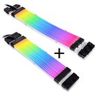 Lian Li Cavo della scheda madre Streamer Plus V2 a 24 pin RGB + Streamer Plus V2 Cavo VGA RGB triplo a 8 pin
