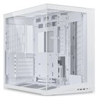 Lian Li O11 Dynamic Mini V2 Case per PC, Mini Case, ATX, Vetro temperato - bianco