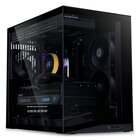 Lian Li O11 Dynamic Mini V2 Flow PC Case, Mini Case, ATX, Vetro Temperato - incluse 5 ventole da 120 mm, nero