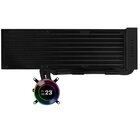 Lian Li Raffreddamento ad acqua AiO ARGB senza ventola HYDROSHIFT II LCD-C 360N - Nero