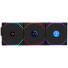 Lian Li UNI FAN TL-LCD pale inverse wireless, confezione da 3 con controller Reverse - 120mm, nero