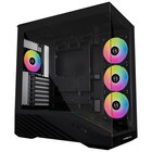 Lian Li Vector V100, Midi Tower, ATX, RGB, Vetro temperato - Nero