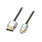 LINDY 1m HDMI/Micro HDMI cavo HDMI HDMI tipo A (Standard) HDMI tipo D (Micro) Nero