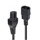 LINDY 30314 cavo di alimentazione Nero 2 m Accoppiatore C14 Accoppiatore C15
