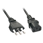 LINDY 30414 cavo di alimentazione Nero 3 m CEI 23-16 Accoppiatore C13