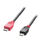LINDY 31758 cavo USB 0,5 m Micro-USB B Maschio Nero