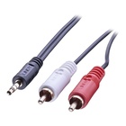 LINDY 35683 cavo audio 5 m 2 x RCA 3.5mm Nero