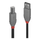 LINDY 36671 cavo USB 0,5 m 2.0 USB A USB B Nero, Grigio