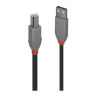 LINDY 36677 cavo USB 10 m USB A USB B Nero, Grigio, Rosso