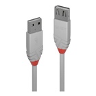 LINDY 36710 cavo USB 0,2 m USB A Maschio Femmina Grigio