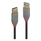 LINDY 36754 Cavo USB 5 m 3.2 Gen 1 (3.1 Gen 1) USB A Nero, Grigio