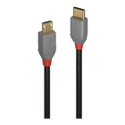 LINDY 36891 cavo USB 1 m 2.0 USB C Micro-USB B Nero, Grigio