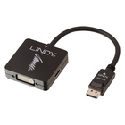 LINDY 41028 cavo di interfaccia e adattatore Display port/HDMI VGA/DVI Nero