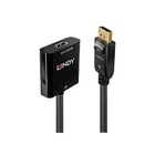 LINDY 41068 Cavo adattatore DisplayPort 1.2 HDMI 2.0 Nero