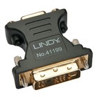 LINDY 41199 VGA DVI-I Nero, Oro cavo di interfaccia e adattatore