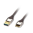 LINDY 41617 cavo USB 0,5 m USB A Micro-USB B Maschio Nero