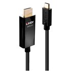 LINDY 43291 cavo e adattatore video 1 m USB tipo-C HDMI tipo A (Standard) Nero