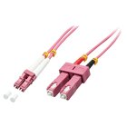 LINDY 46360 cavo InfiniBand e in fibra ottica 1 m LC SC Rosa