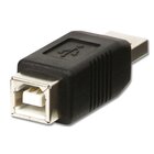 LINDY 71231 adattatore per inversione del genere dei cavi USB A USB B Nero