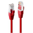 LINDY Cat.6 SSTP / S/FTP PIMF Premium 0.5m cavo di rete Rosso 0,5 m