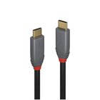 LINDY Cavo USB-C 3.2 0,5 m, 20 Gbps, 5 A, PD, linea Anthra