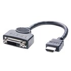 LINDY DVI-D FM/HDMI M Adapter Cable, 0.2m 0.2m DVI-D HDMI Nero